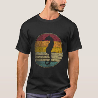 シーホース魚自然海海ヴィンテージ 動揺して Tシャツ