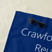 シーホース、カニとコンパスバラファミリー懇親会 ビーチタオル (インサイチュ)