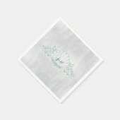 シーホース&シーシェルビーチ結婚式披露宴 スタンダードカクテルナプキン (角)