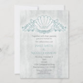 シーホース&シーシェルビーチ結婚式招待状 招待状 (正面)