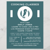 シーホース、シーフード、料理広告クラス チラシ (正面)