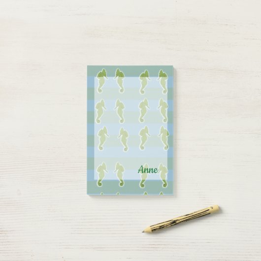 シーホース、シーホースパーソナライズされたポストイットノート ポストイット (デスク上)