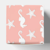 シーホース&ヒトデ – ライトコーラルピンク フェイバーボックス (上部)