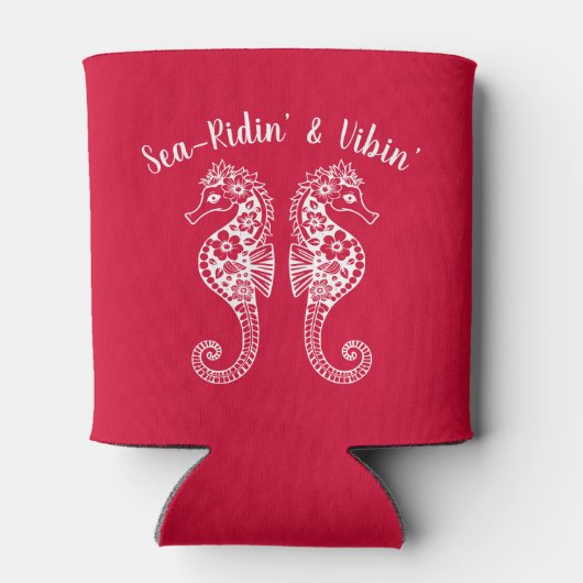 シーホース – フィッシャーマンコア – ハワイアン-さくらんぼ赤 缶クーラー (裏面)