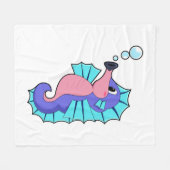 シーホース フリースブランケット (正面(横))