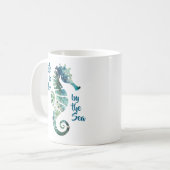 シーホース – 海の方が人生が良い コーヒーマグカップ (正面左)