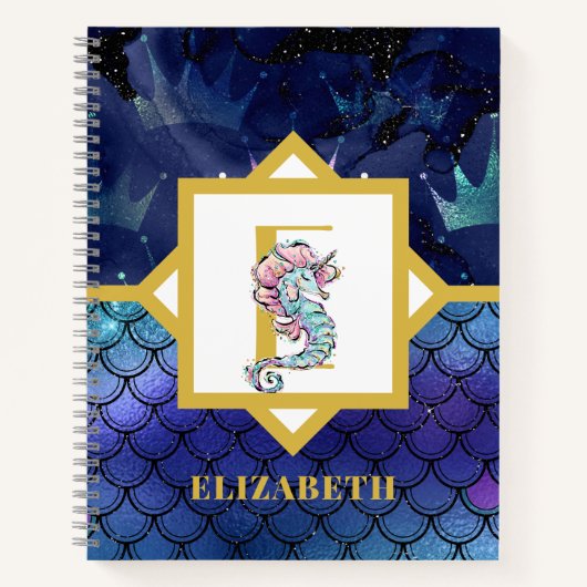 シーホースUnicorn追加イニシャル ノートブック (正面)