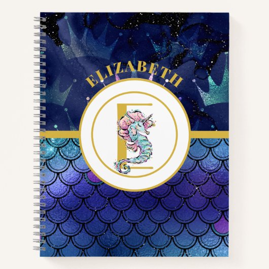 シーホースUnicorn追加イニシャル ノートブック (正面)