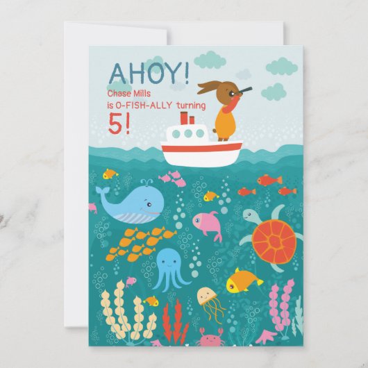 シーボイジャーラビット招待状 招待状 (正面)