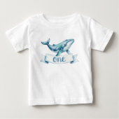 シーボウの1歳の誕生日記念Tシャツ ベビーTシャツ (正面)