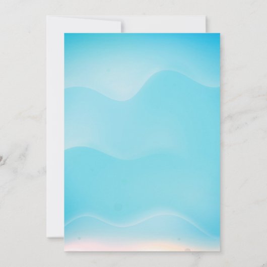 シーボーイズベビーシャワー招待状 招待状 (裏面)