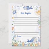 シーボーイパーティータイムカプセルメッセージカードの下 サンキューカード (正面)