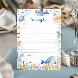 シーボーイパーティータイムカプセルメッセージカードの下 サンキューカード