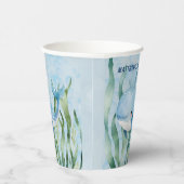 シーボーイ誕生日パーティーの下のブルーホエールズ 紙コップ (右)