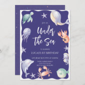 シーボーイ・バースデーパーティーの下で 招待状 (正面/裏面)