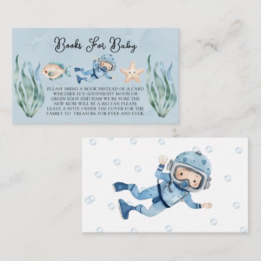 シーボーイ・ブックスの下のベビー エンクロージャーカード (正面/裏面)