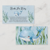 シーボーイ・ブックスの下の青い鯨ベビー エンクロージャーカード (正面/裏面)
