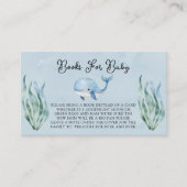 シーボーイ・ブックスの下の青い鯨ベビー エンクロージャーカード (正面)