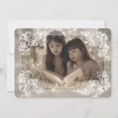 シーポインセティアレースフラットホリデーカード シーズンカード (正面)