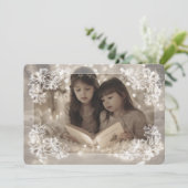 シーポインセティアレースフラットホリデーカード シーズンカード (スタンド正面)