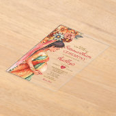 シーマンサムインディアンベビーシャワーバライカプマザー アクリル招待状 (レイダウン)