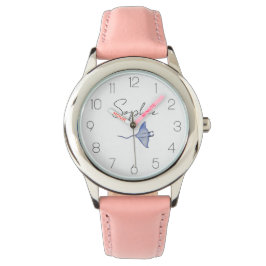 シーマンタシンプルレイの下で可愛いとの子供たちが見る 腕時計