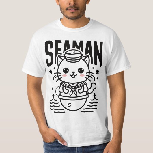 シーマン猫好き Tシャツ (正面)