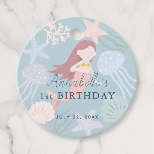 シーマーメイドシーグリーン誕生日有難う フェイバータグ (正面)