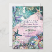 シーマーメイドパーティの招待状の下 招待状 (正面)
