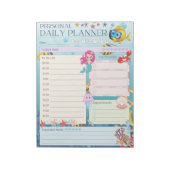 シーマーメイドプランナーの下の個人的な毎日のテーマ ノートパッド (回転)