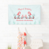 シーマーメイドプリンセス誕生日パーティーの下 横断幕 (インサイチュ)