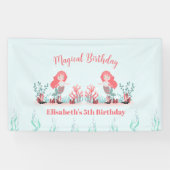 シーマーメイドプリンセス誕生日パーティーの下 横断幕 (横)