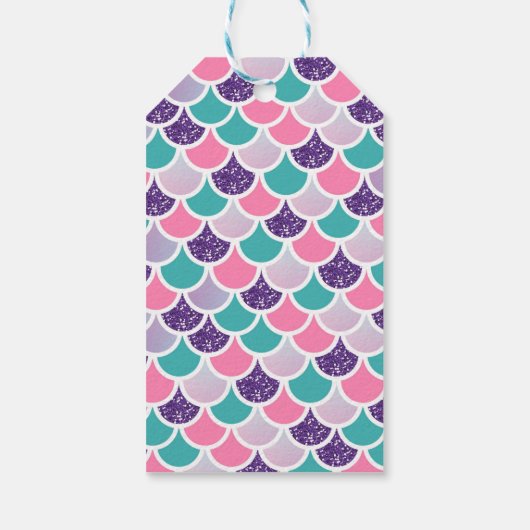 シーマーメイドプールパーティー誕生日の好意 ギフトタグ (裏面)