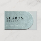 シーミストアクアレザーテクスチャプロフェッショナル 名刺 (正面)