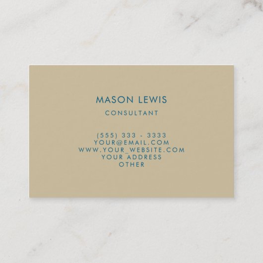 シーミニマリスト名刺 名刺 (裏面)