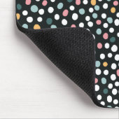 シームカラフルレス水玉模様パステルパターン マウスパッド (コーナー)