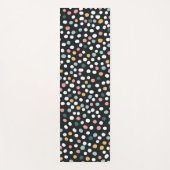 シームカラフルレス水玉模様パステルパターン ヨガマット (正面)