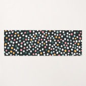 シームカラフルレス水玉模様パステルパターン ヨガマット (正面(横))