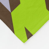 シームカラフル千鳥格子のレスパターン4 フリースブランケット (角)