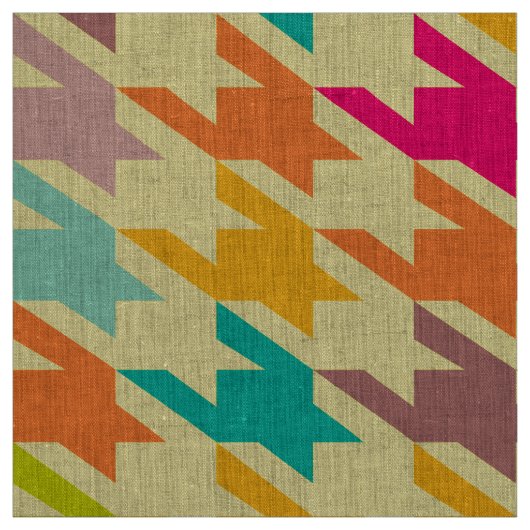 シームカラフル千鳥格子のレスパターン ファブリック (見本)