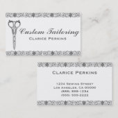 シームストレエレガントステーラードレスメーカー 名刺 (正面/裏面)