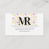 シームストレス刺しゅう仕立てファッションニードルロゴ 名刺 (裏面)