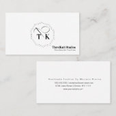 シームストレス刺しゅう仕立て裁縫針ロゴ 名刺 (正面/裏面)