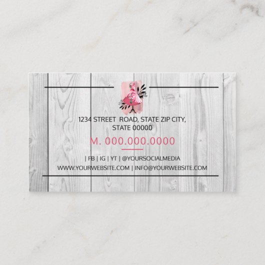 シームストレス手縫いドレスメーカー名刺 名刺 (裏面)