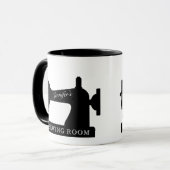 シームストレス裁縫ルームキルターコンビネーションコーヒー マグカップ (正面左)