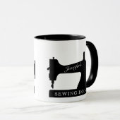 シームストレス裁縫ルームキルターコンビネーションコーヒー マグカップ (正面右)