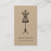 シームストレス裁縫改ざんビジネスドレス型枠 名刺 (正面)