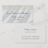 シームストレ結婚スのガウンの枝作りを変える絹 名刺 (正面/裏面)