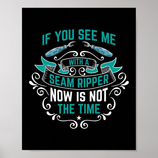 シームリップパーソー裁縫キルティングクロシェティング ポスター (正面)