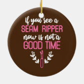 シームリパーおもしろいキルティングキルティング恋人 セラミックオーナメント (裏面)